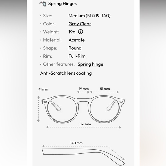 Blue Light/Morning glasses with case - Picture 5 of 5